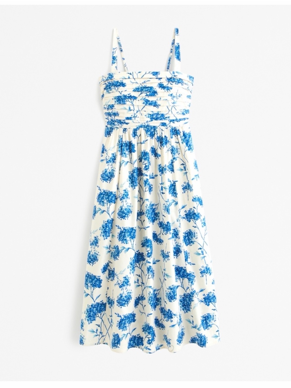 Abercrombie & Fitch White Dress with Blue Floral Print